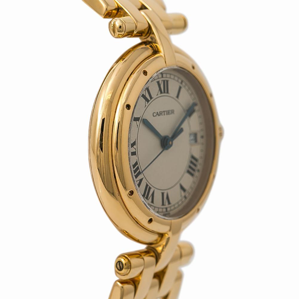 Cartier Panthere Vendome 883964 Womens Quartz Watch 18K Yellow Gold 30mm