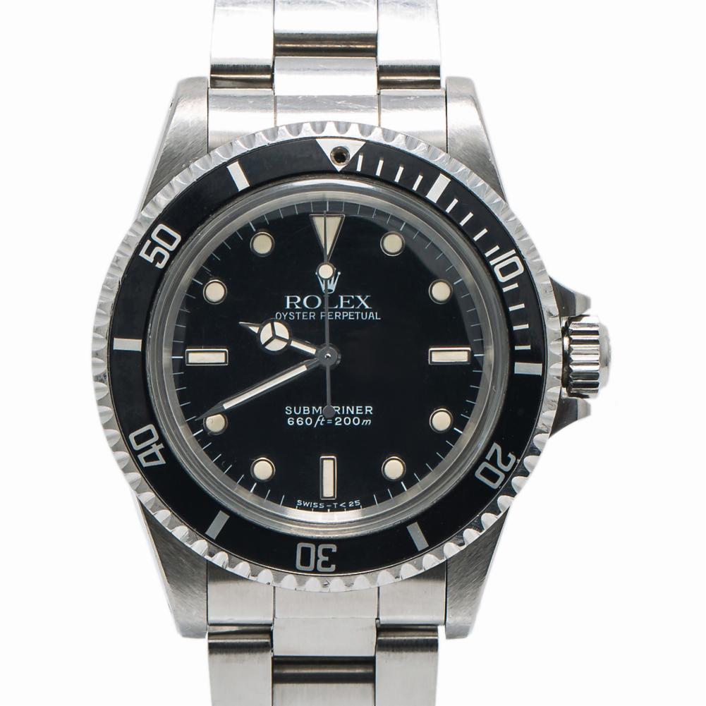 Rolex Submariner Vintage 5513 9.7 Million Serial Unpolished 2 Liner Watch 40mm