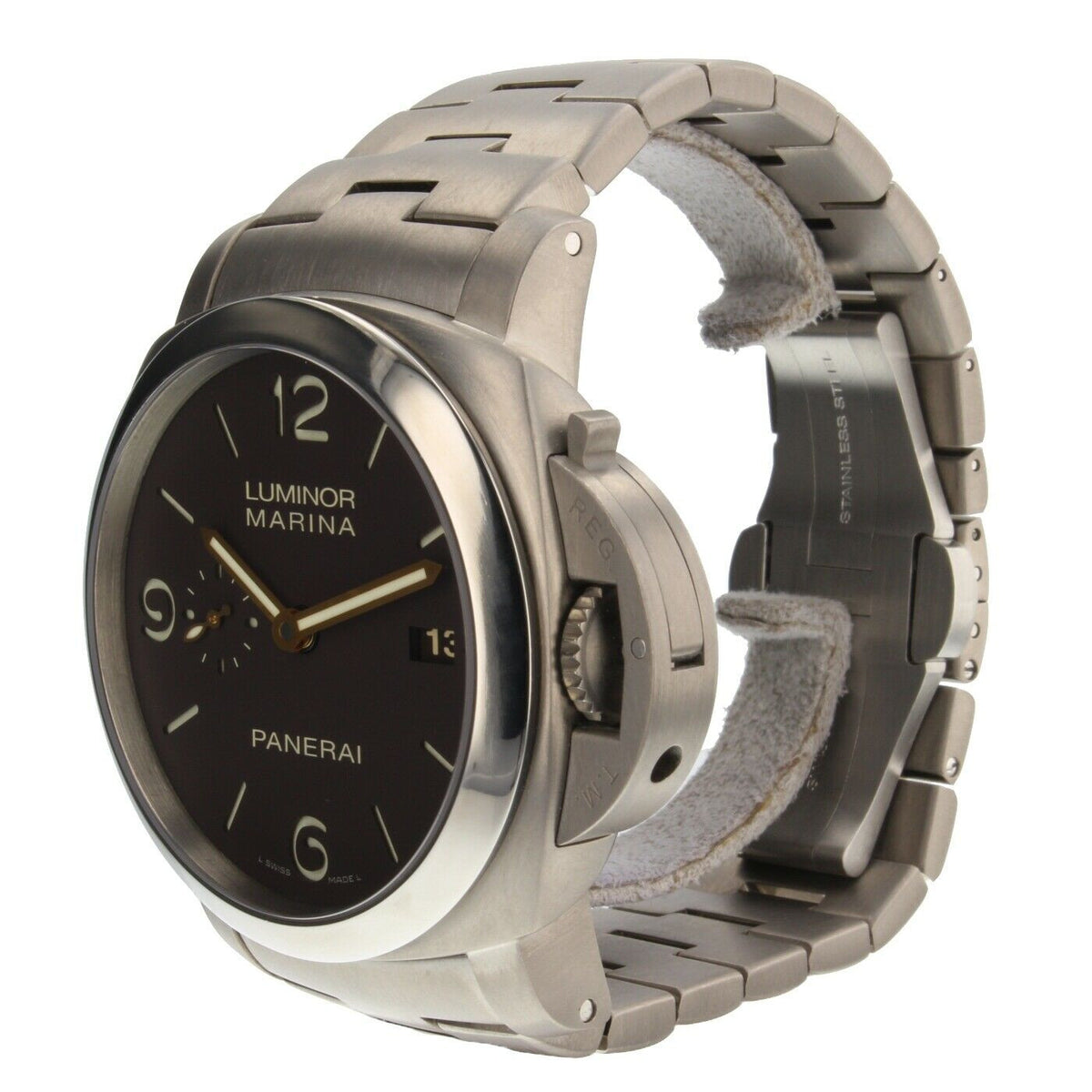 Panerai Luminor Marina Titanium PAM00352 Men's Automatic Watch With Box 44MM