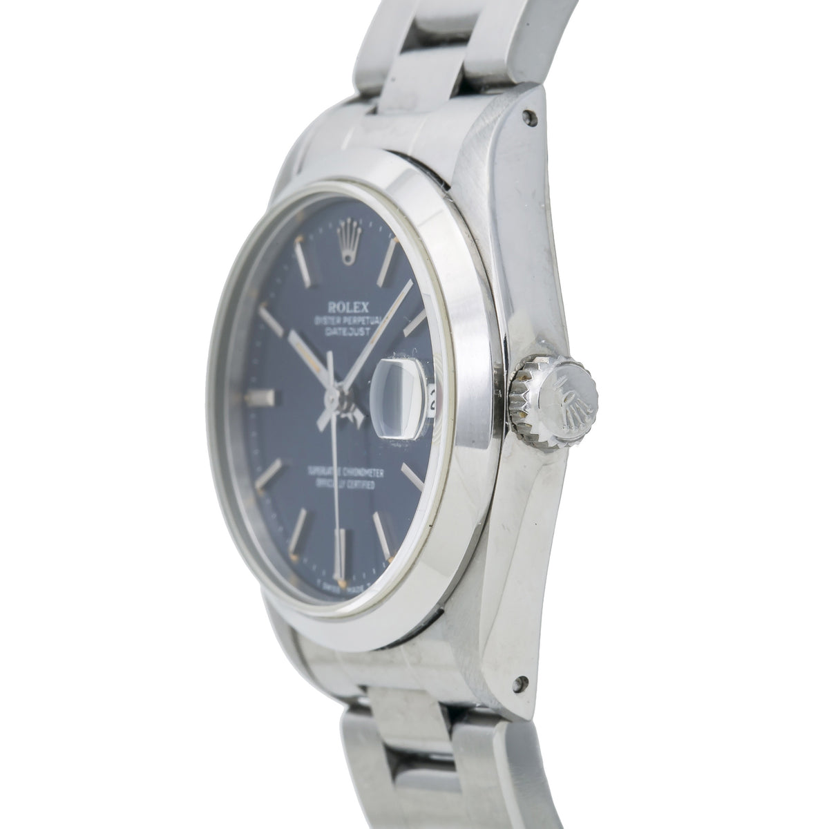 Rolex 68240 Midsize Datejust With Papers Blue Dial Stainless Steel 31mm