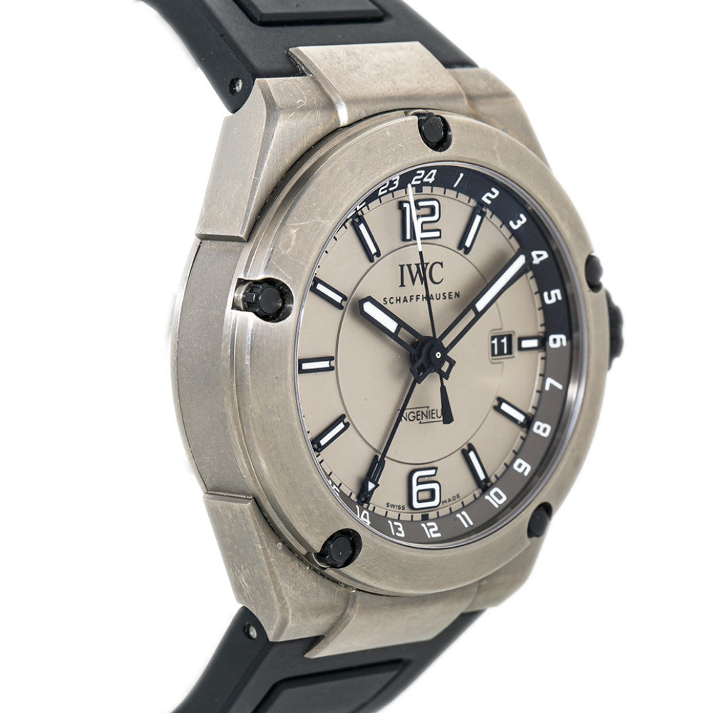 IWC Ingenieur Dual Time Titanium IW326403 Automatic Men's Watch 45mm