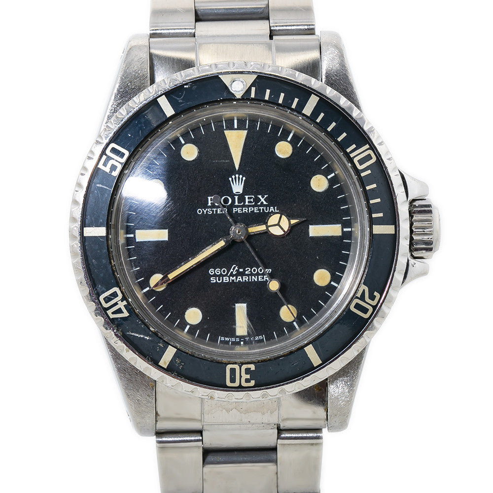 Rolex Oyster Submariner Matte Patina 5513 Vintage Paper 2.87 Million Watch 40MM