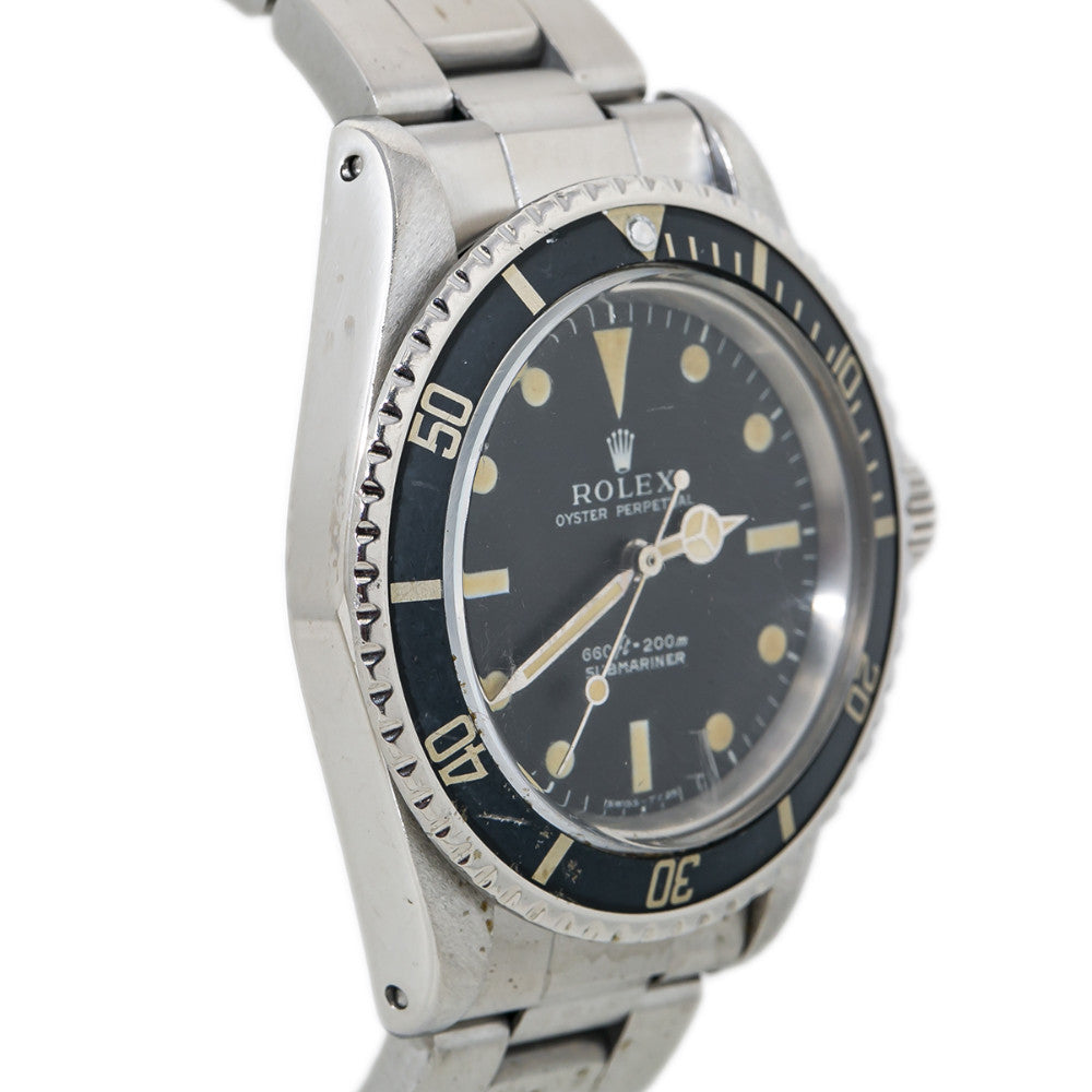 Rolex Oyster Submariner Matte Patina 5513 Vintage Paper 2.87 Million Watch 40MM