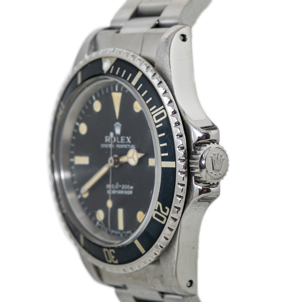 Rolex Oyster Submariner Matte Patina 5513 Vintage Paper 2.87 Million Watch 40MM