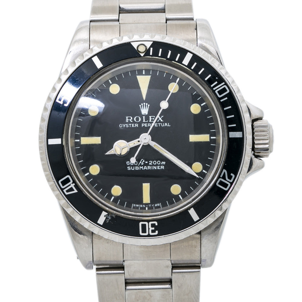 Rolex Submariner 5513 Vintage Feet First Matte 2.8 Mil Mens Automatic Watch 40mm