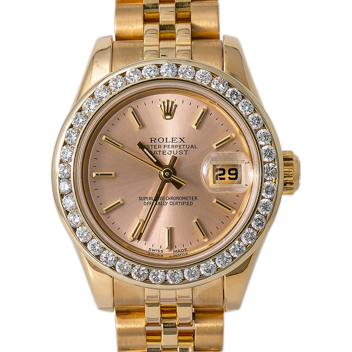 Rolex Lady Datejust 179178 NewStyle Jubilee Heavy bracelet Silverpink Dial 27mm