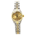 Rolex Date 6917 14K Two Tone Jubliee Ladies Automatic Watch Champagne Dial 26mm