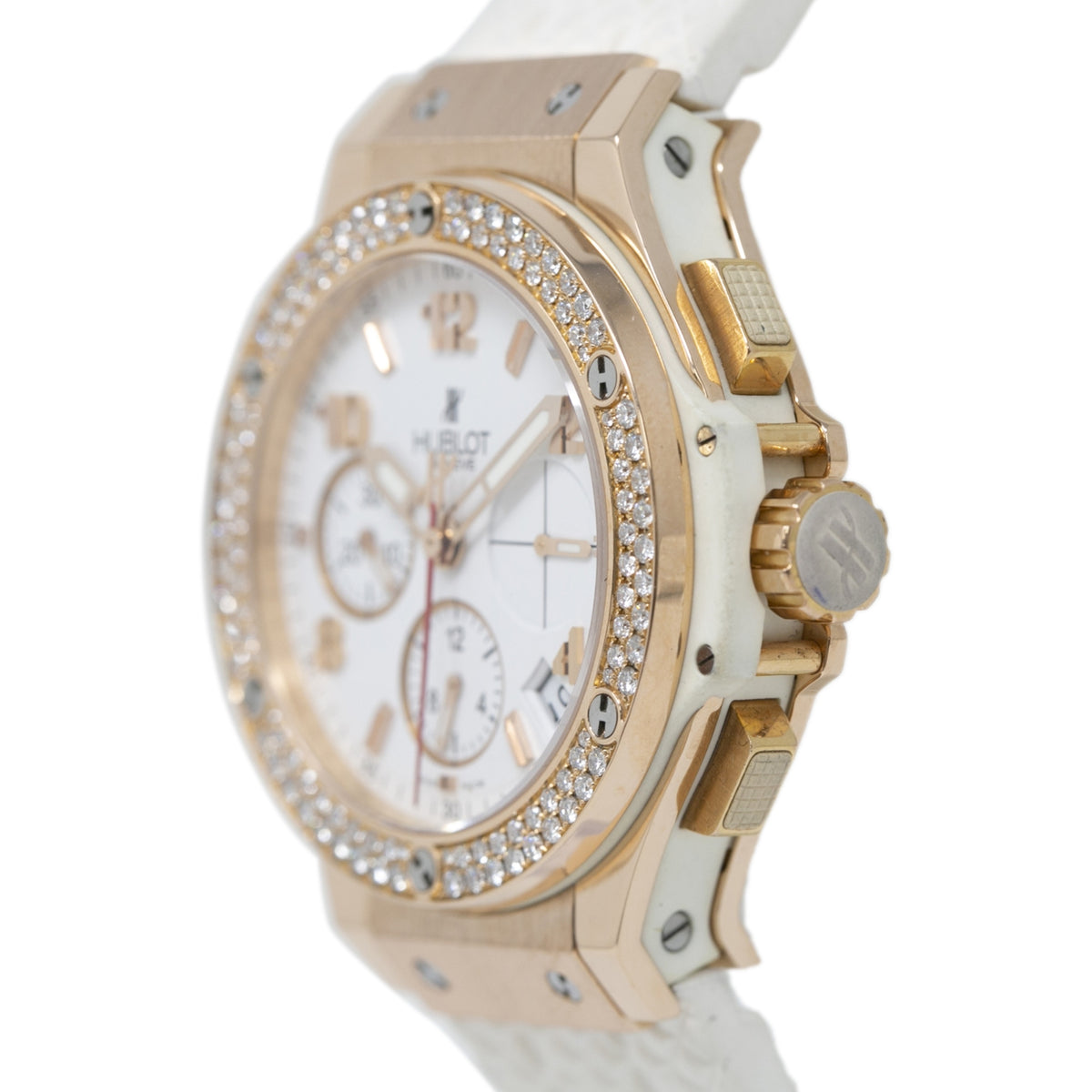 Hublot Big Bang 341.PE.230.RW.114 18k Unisex Watch Factory Diamond Bezel 41mm