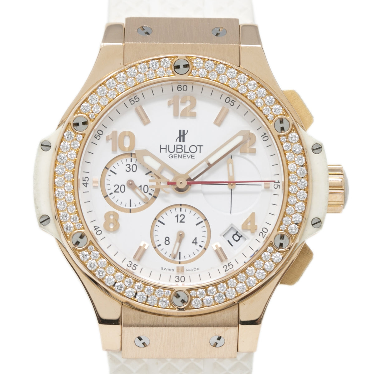 Hublot Big Bang 341.PE.230.RW.114 18k Unisex Watch Factory Diamond Bezel 41mm