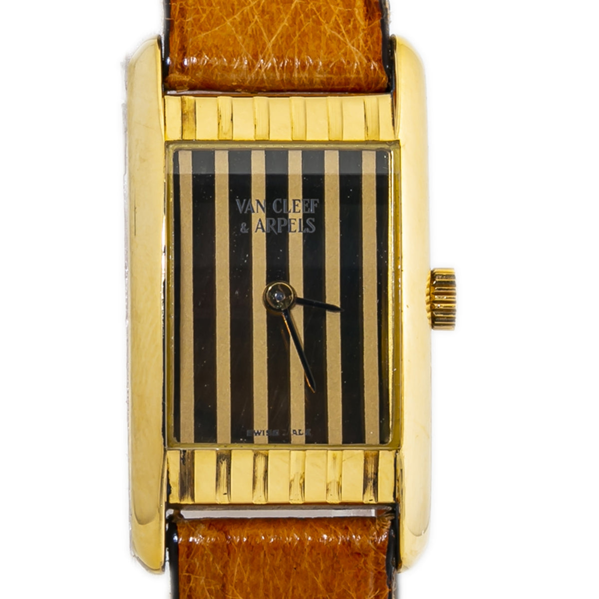 Van Cleef & Arpels 744 Vintage Quartz Ladies Watch Champagne Dial 16x29mm