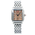Michele Deco DT28814 SS Diamond Markers Rose Dial Ladie's Quartz Watch 29x30mm