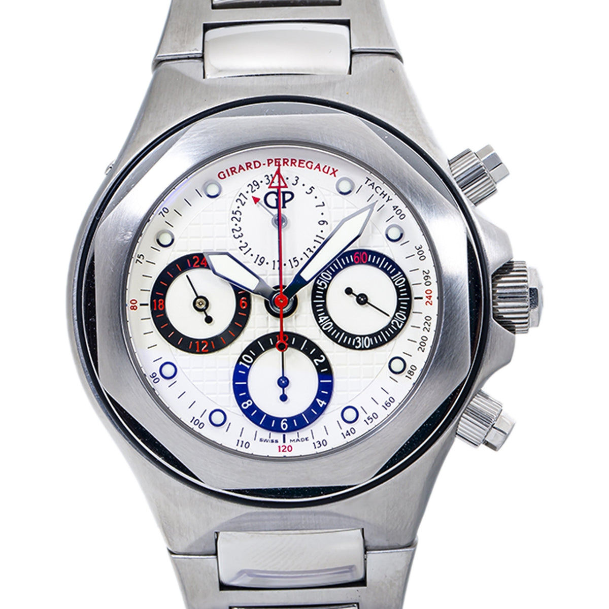 Girard Perregaux Laureato EVO3 80180.1.11.1111 Automatic SS Watch 44mm Box&Paper