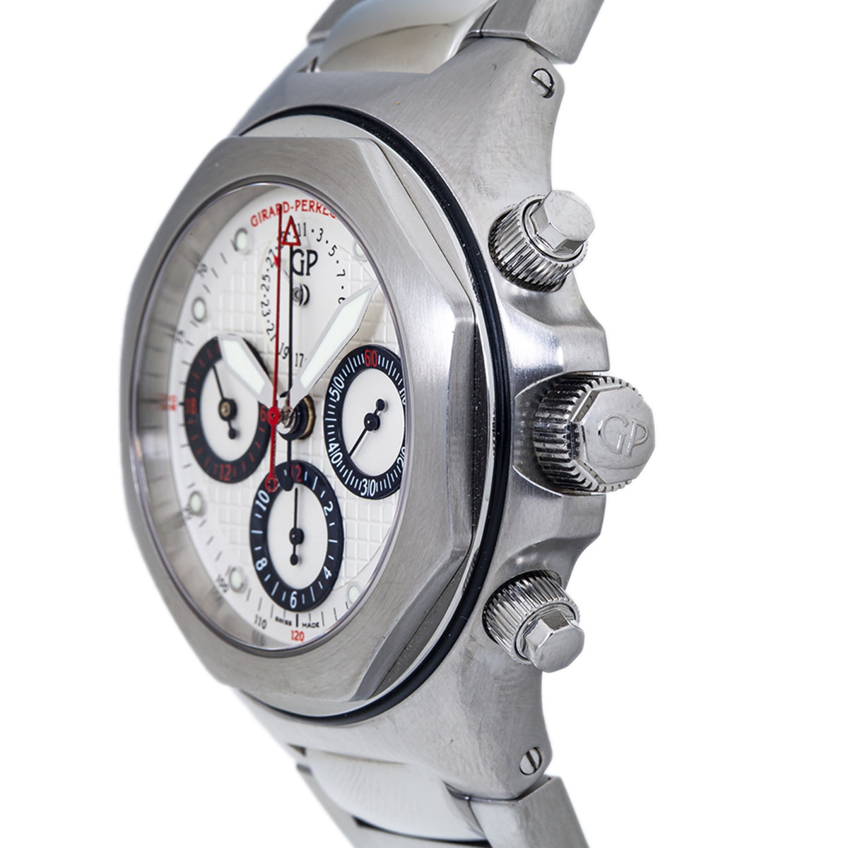 Girard Perregaux Laureato EVO3 80180.1.11.1111 Automatic SS Watch 44mm Box&Paper