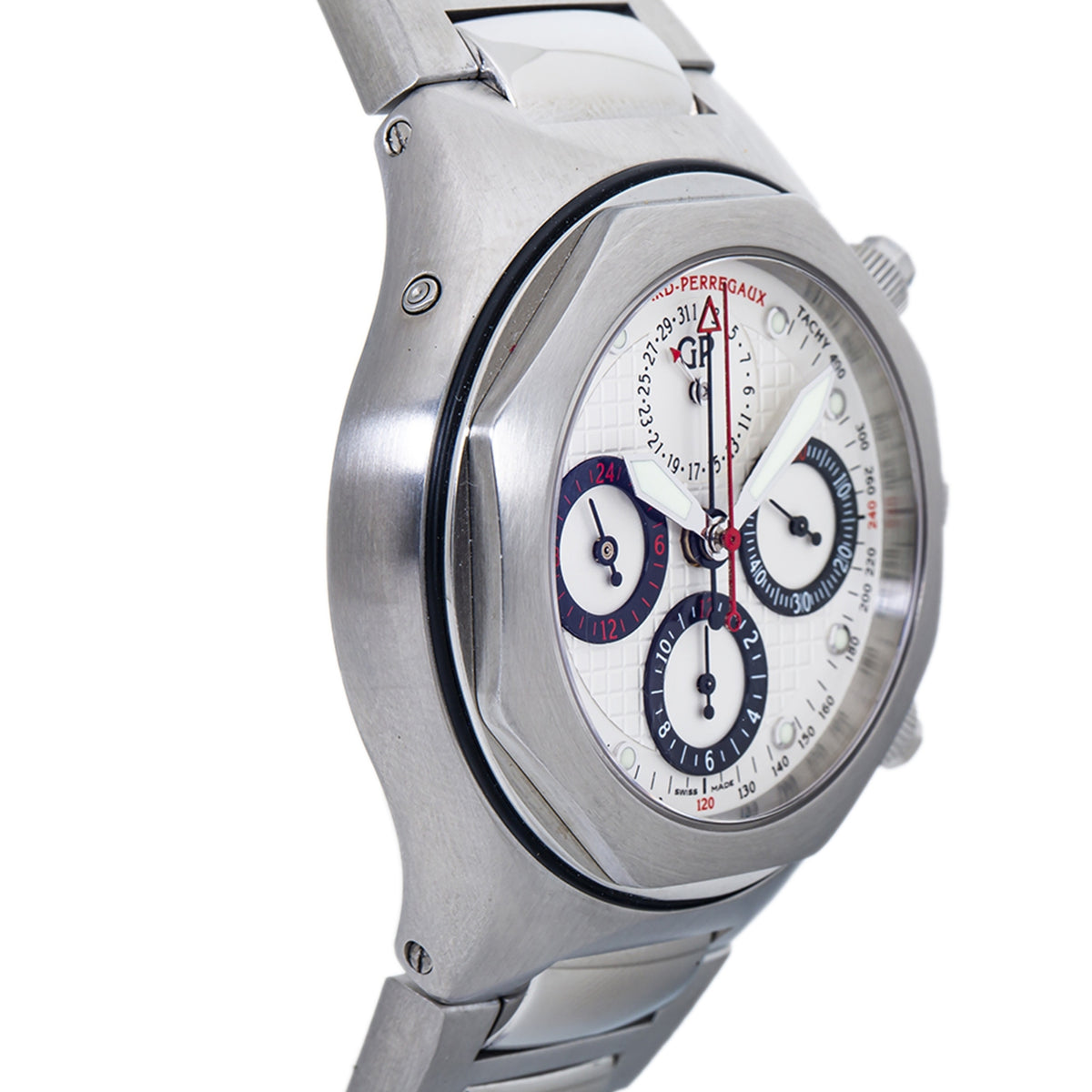 Girard Perregaux Laureato EVO3 80180.1.11.1111 Automatic SS Watch 44mm Box&Paper