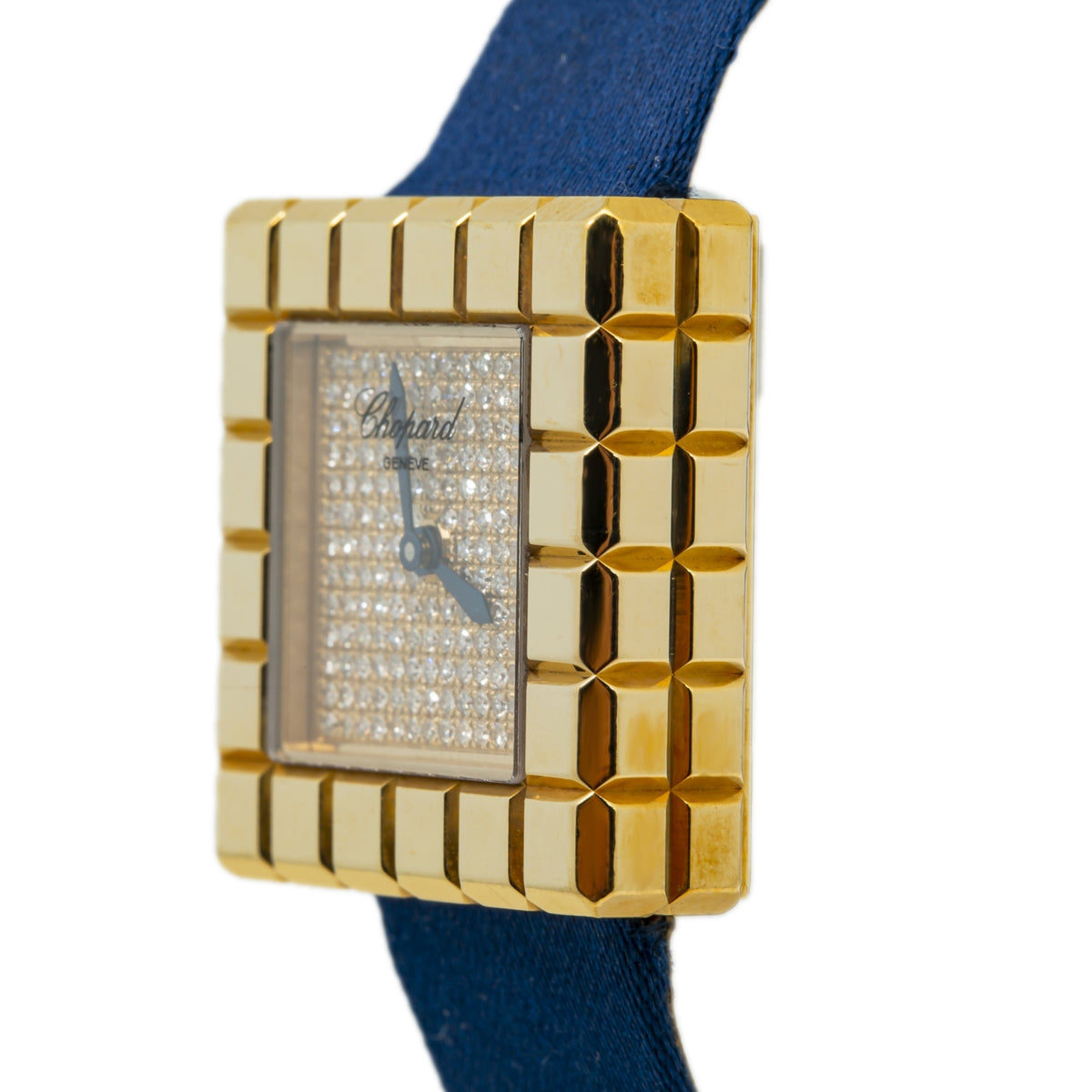 Chopard Ice Cube By De Grisobono 11/7407 18k YG Diamond Quartz Ladies Watch 25mm