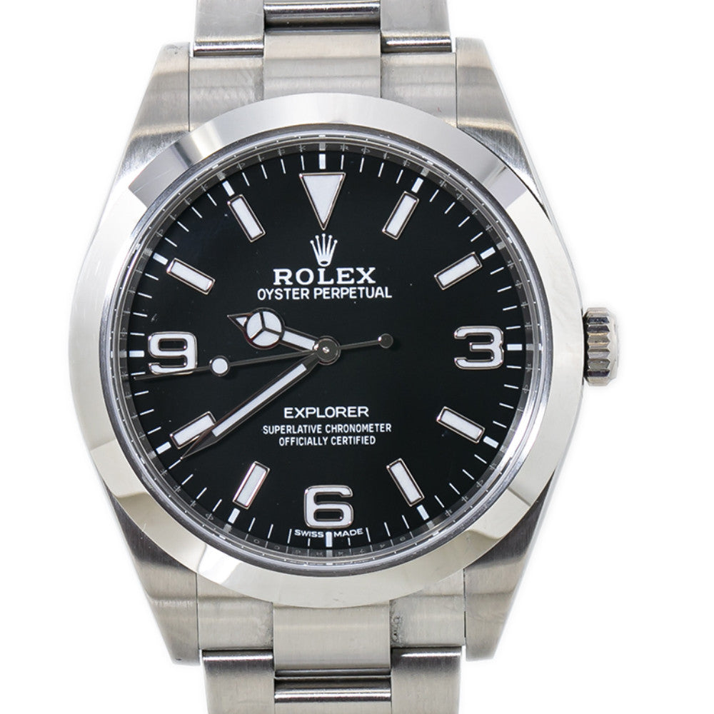 Rolex Explorer 214270 Mark 2 Black Dial Automatic Mens Watch 2018 Card 39MM