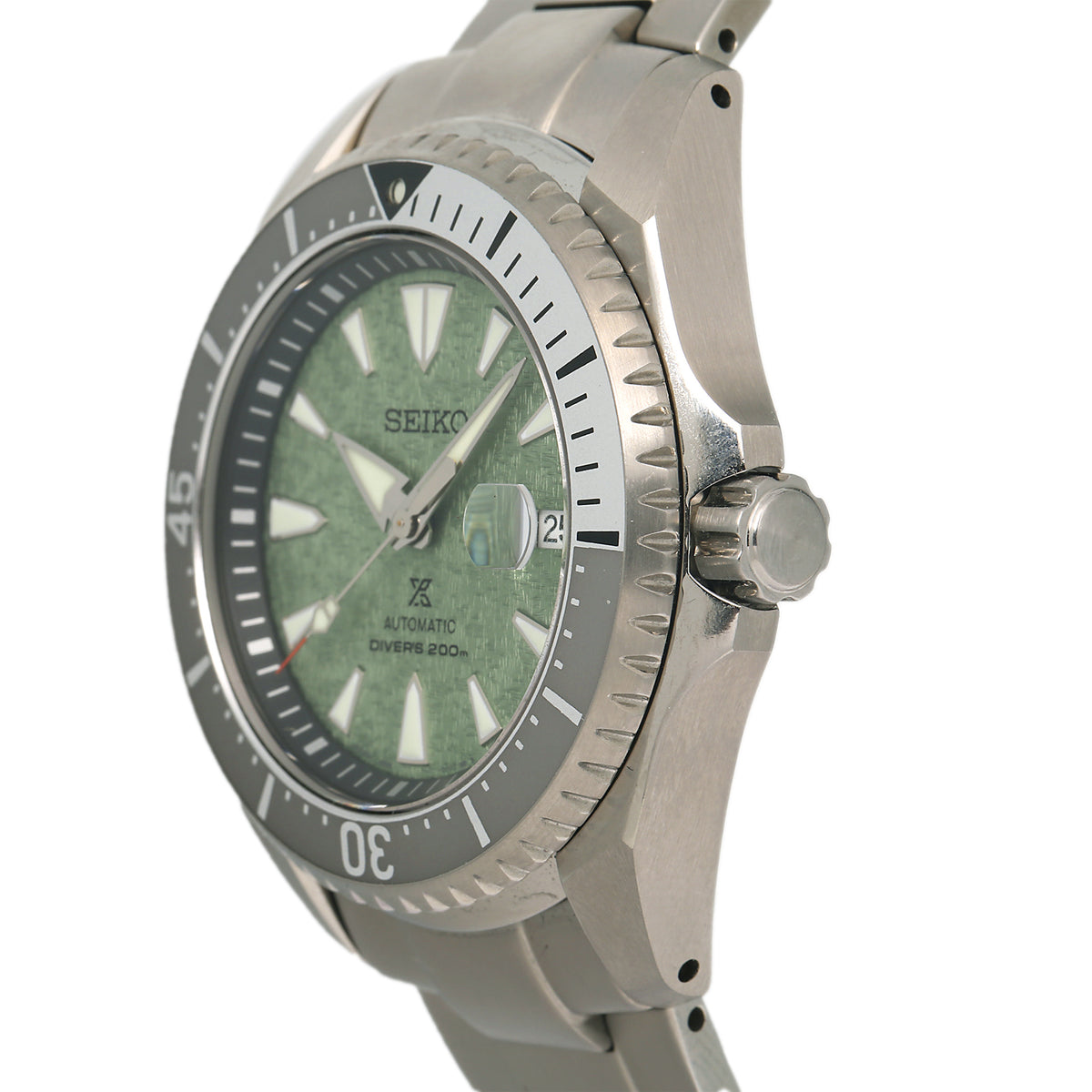 Seiko Prospex Diver SPB349 Titanium Green Dial Automatic Watch 44mm Complete