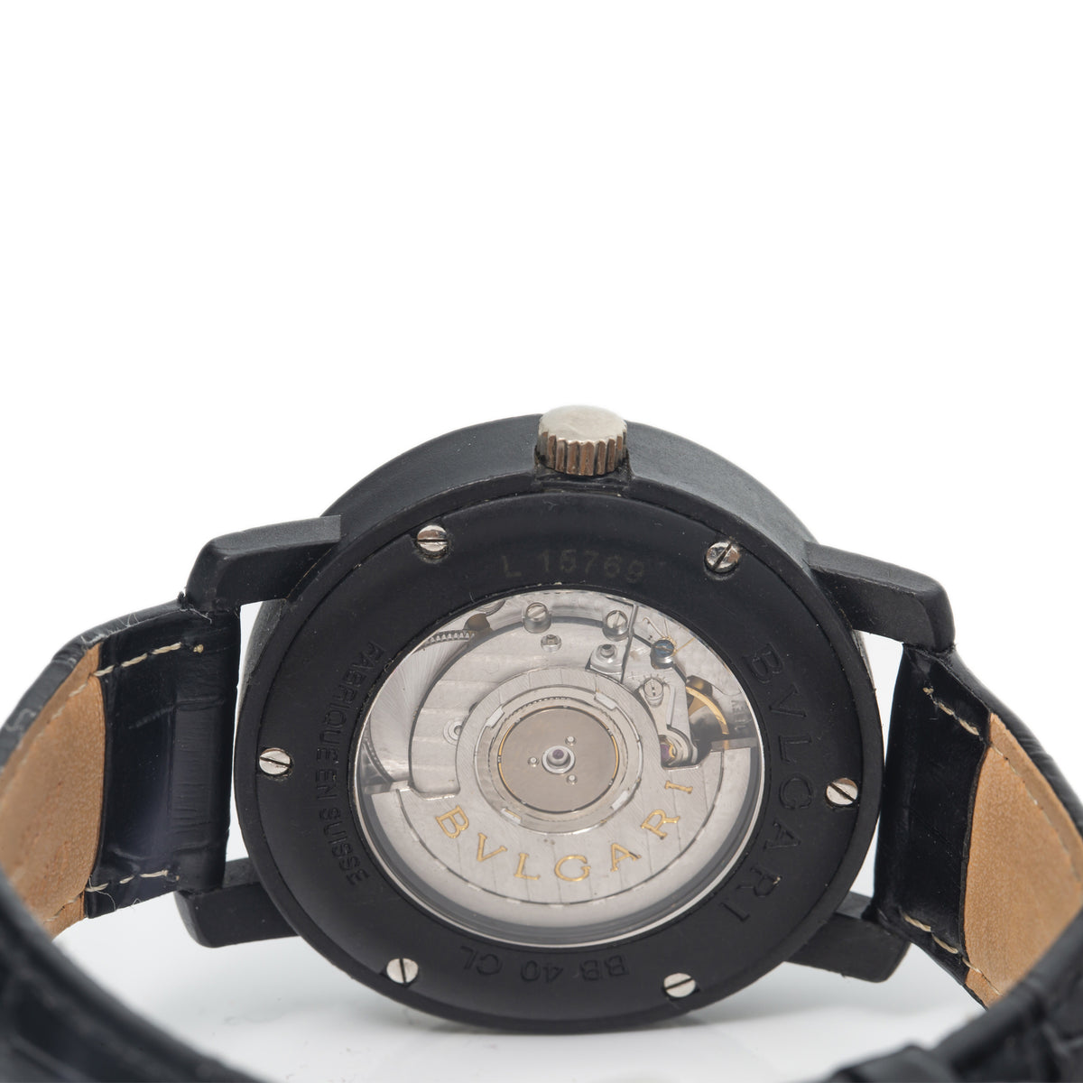 Bvlgari CarbonGold Via dei Condotti 10 Roma BB 40 CL Automatic Watch 40mm