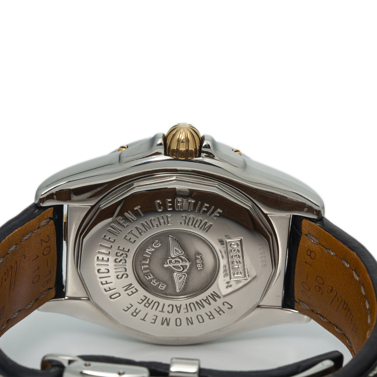 Breitling Windrider Cockpit B49350 Gold/Steel Black Dial Automatic Watch 41mm