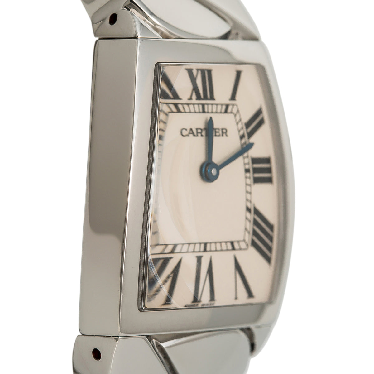 Cartier La Dona W6600221 2835 Large Stainless Steel White Dial Quartz Watch 28mm