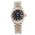 Rolex Datejust 279171 MINT 2018 Complete Rose Jubilee Aubergine Dial Watch 28mm
