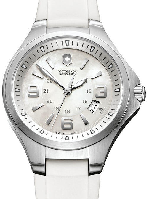 Victorinox 241487 Base Camp W/BOX Steel White Mop Dial Quartz Ladies' Watch 32mm