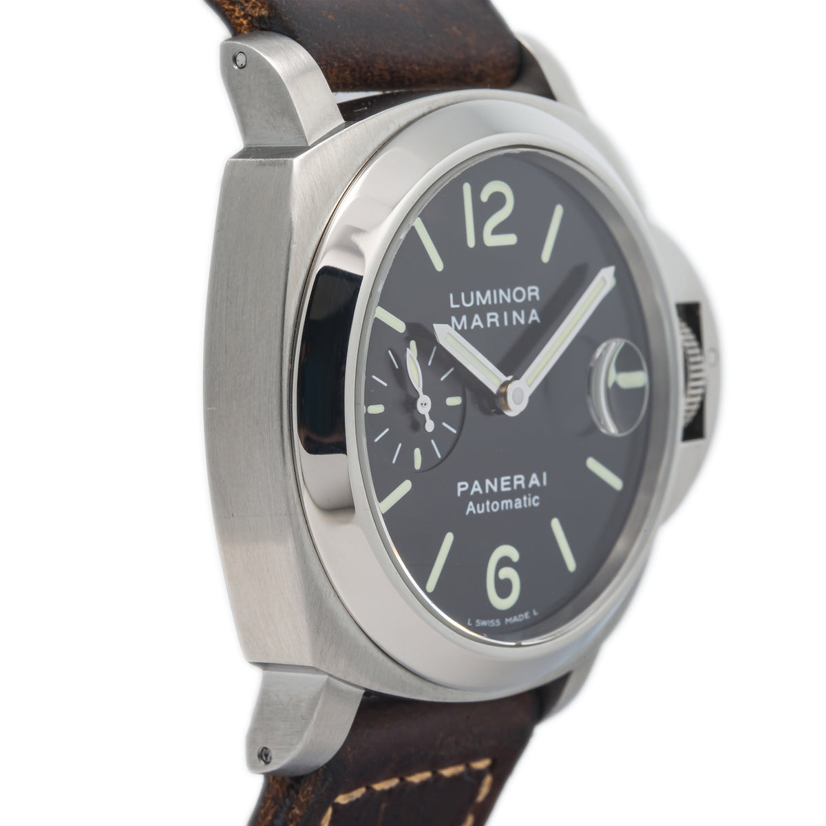 Panerai Luminor Marina PAM00104 Stainless Steel Black Dial Automatic Watch 44mm