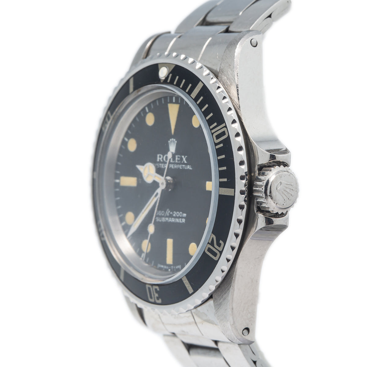 Rolex Submariner 5513 VINTAGE Unpolished 1970s Matte Dial Automatic Watch 40mm