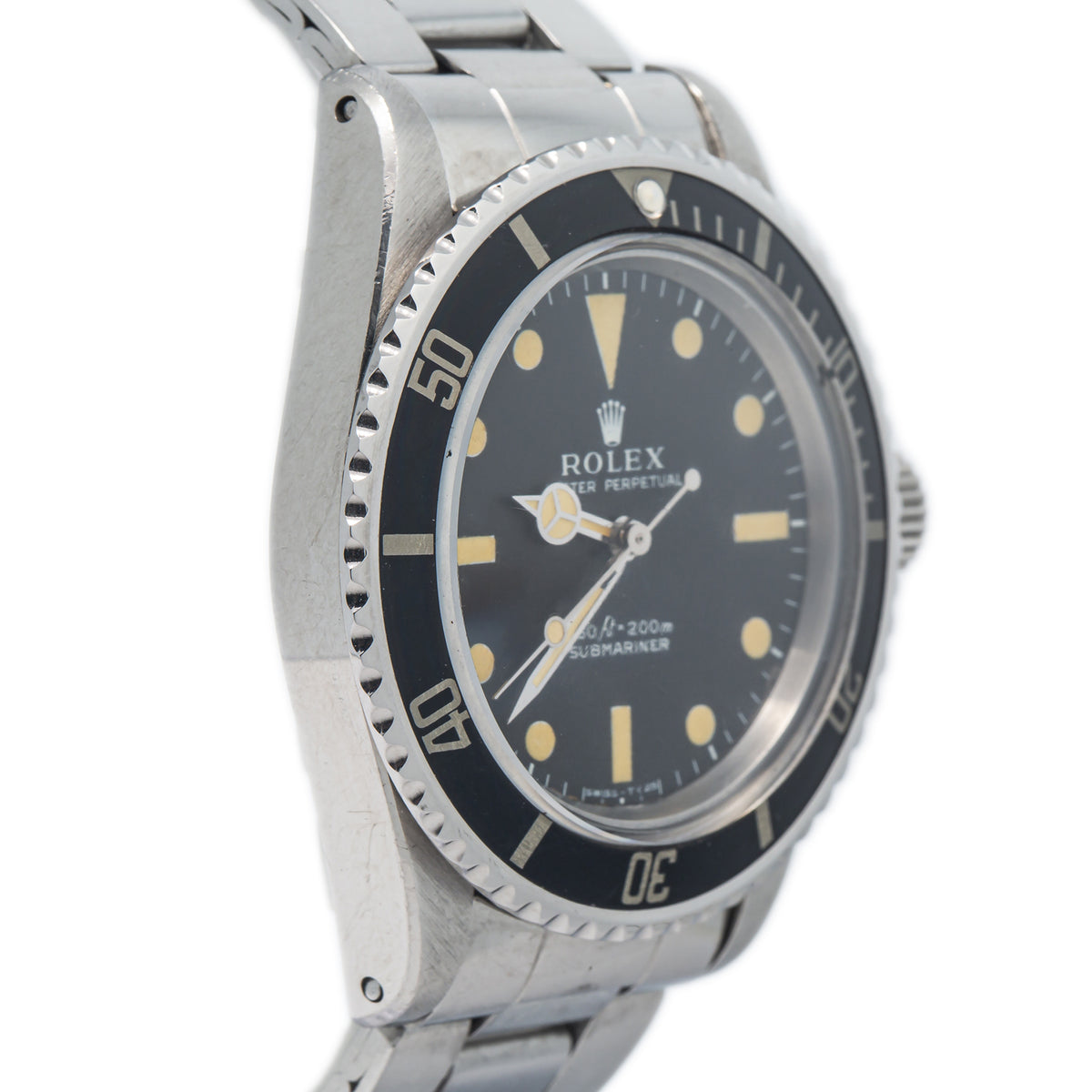 Rolex Submariner 5513 VINTAGE Unpolished 1970s Matte Dial Automatic Watch 40mm