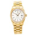 Rolex Day-Date 1803 18k Gold Unpolished President Red Quarters Dial Watch 36mm