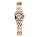 Cartier Santos Demoiselle 2855 W25077X9 18k Rose Gold Quartz Ladies Watch 18mm