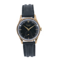 Rolex Dennison 12868 Vintage 9K YG Black Dial Hand Wind Men's Watch 31mm