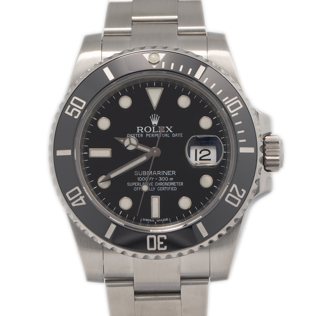 Rolex Submariner 116610 Stainless Steel Black Dial Automatic Men's Watch 40mm