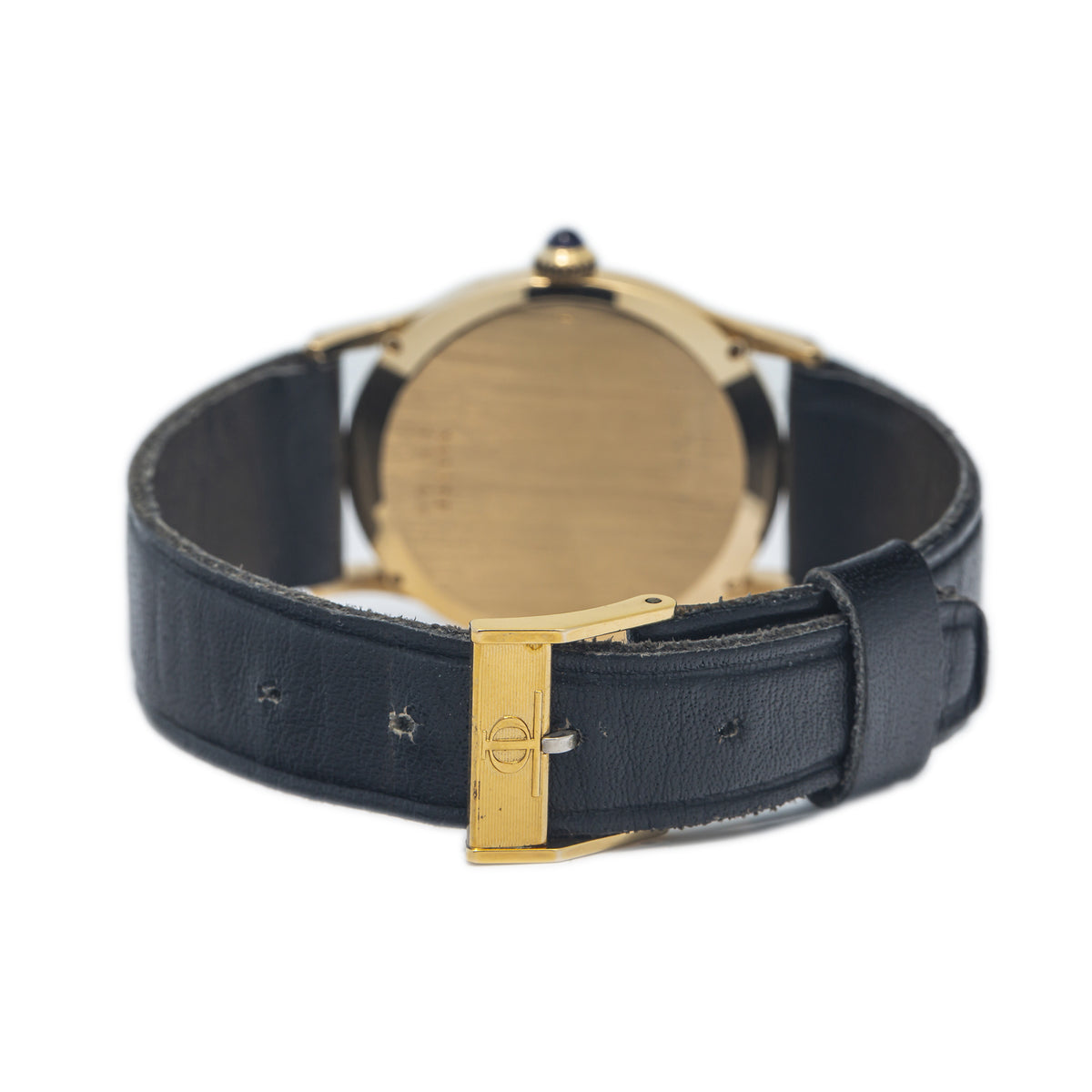 Baume & Mercier Ellipse 37066 18k Yellow Gold Champagne Dial Auto Watch 30x33mm