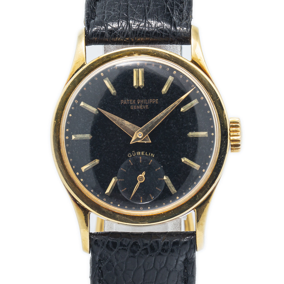 Patek Philippe Gubelin 1954 Manual Watch 18k Yellow Gold w/ Archive 30mm