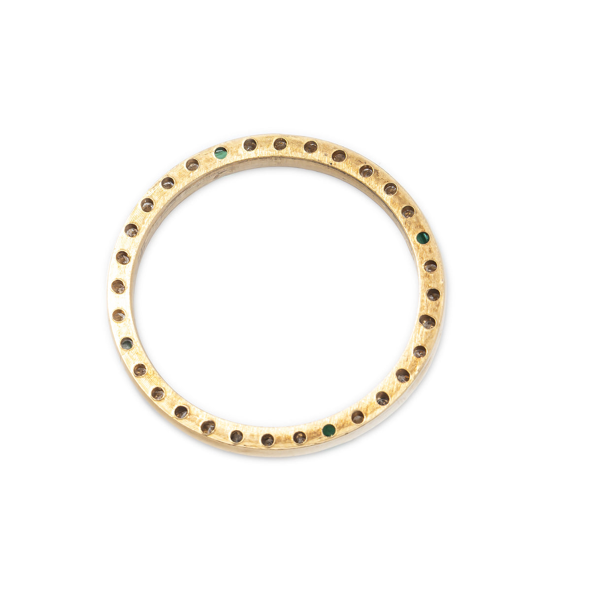 Diamond Bezel 14k Yellow Gold 25mm 2.4Grams 0.35CT I Color SI2