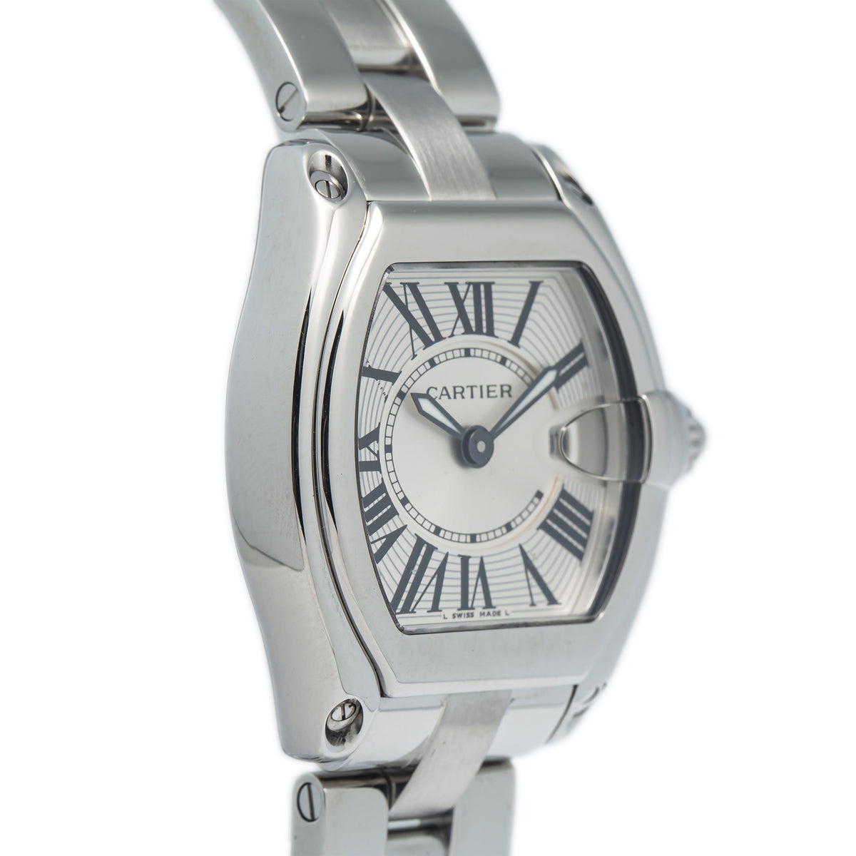 Cartier Roadster 2675 W62016V3 Stainless Steel Ladies Quartz Watch 31mm