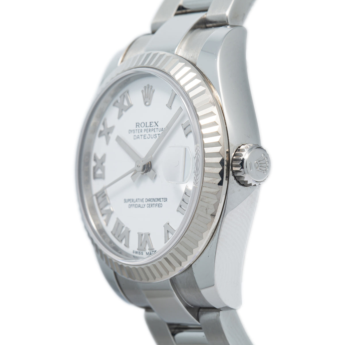 Rolex Datejust 178274 Oyster 2015 Card White Dial Midsize Auto Watch 31mm