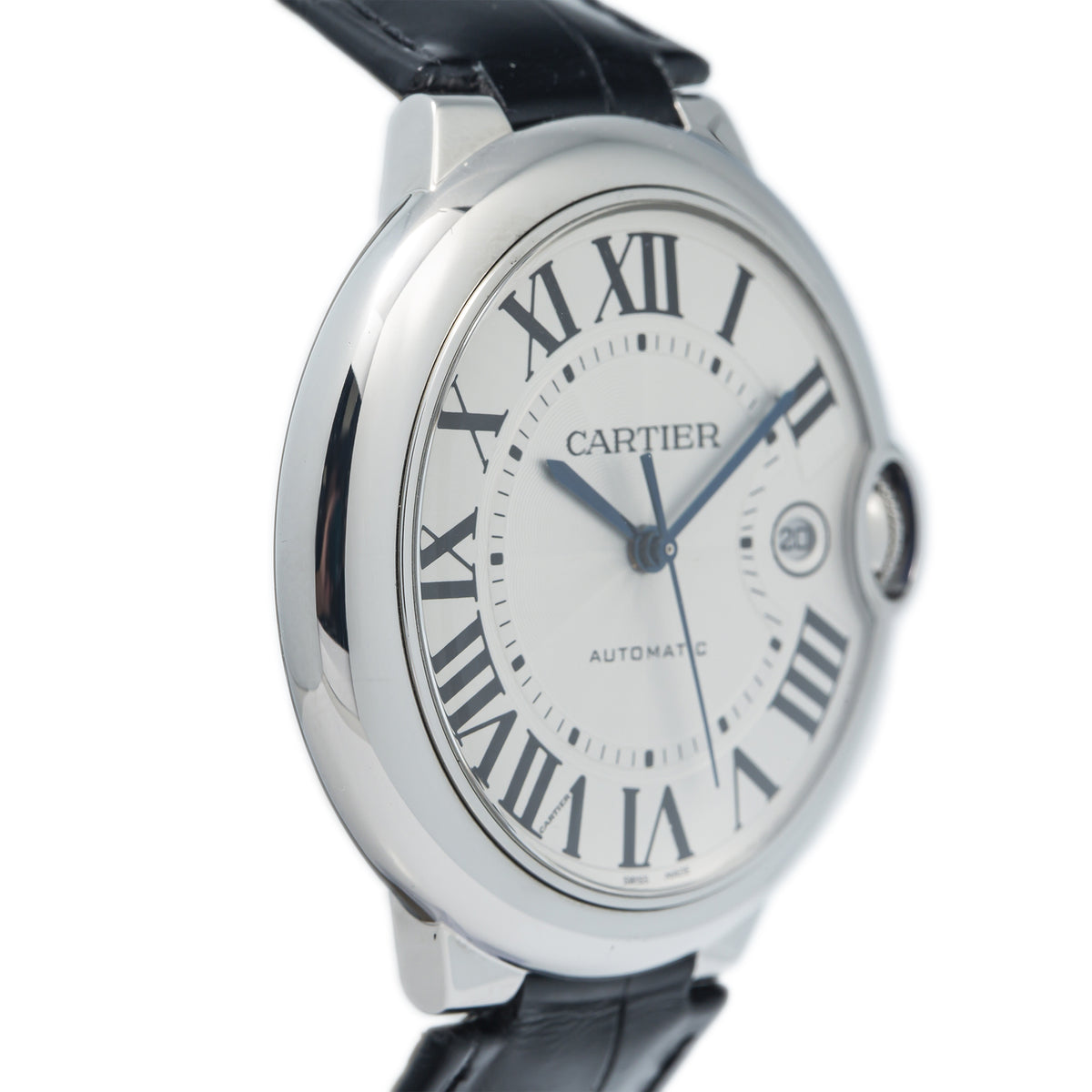 Cartier Ballon Bleu WSBB0026 3765 NEW Steel Silver Dial Automatic Watch 42mm