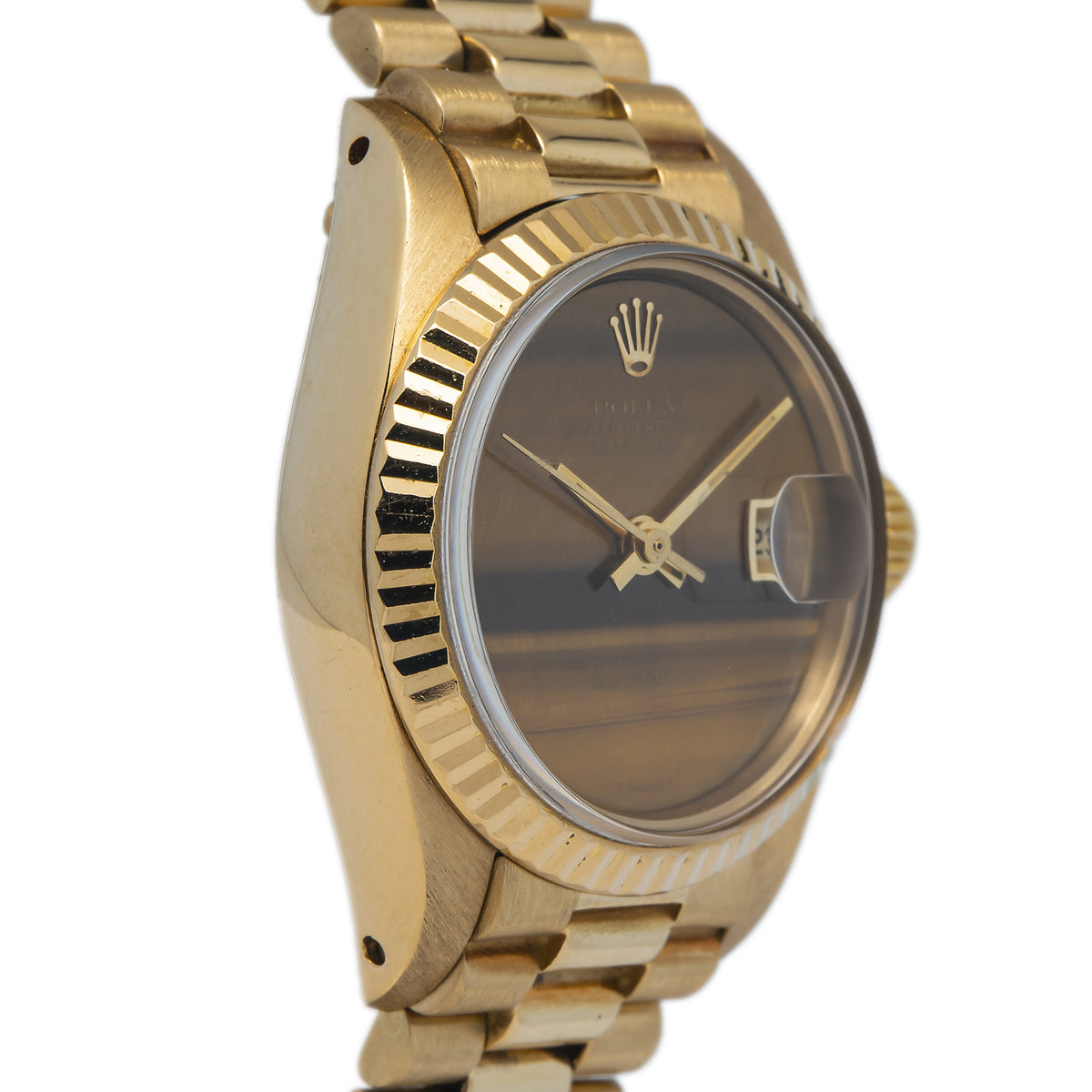 Rolex Datejust President 6917 W/Papers Ladies Automatic Tiger Eye Dial 26mm