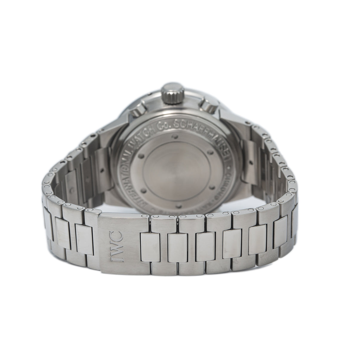 IWC Schaffhausen Split Second IW371508 Stainless Steel Grey Dial Men Watch 43mm