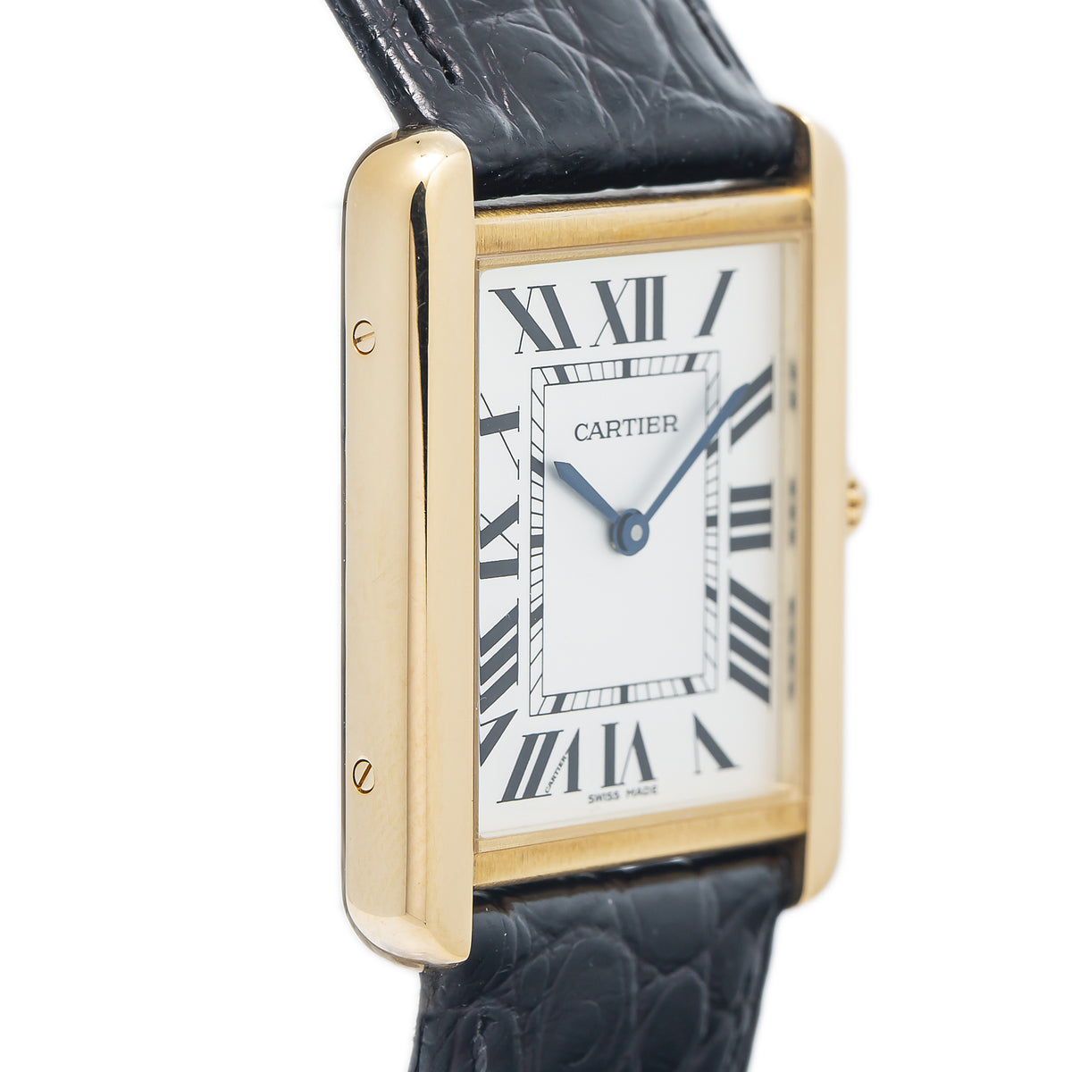 Cartier Tank Solo 3167 W1018855 18k YG Cream Dial Quartz Unisex Watch 28mm