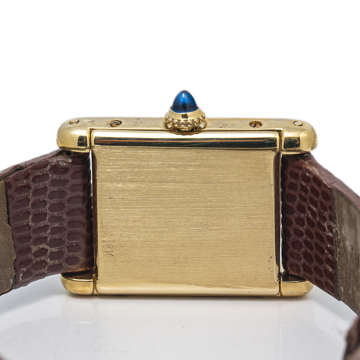 Cartier Tank Louis Vintage 18k Yellow Gold Paris Dial Ladies Watch 21x28mm