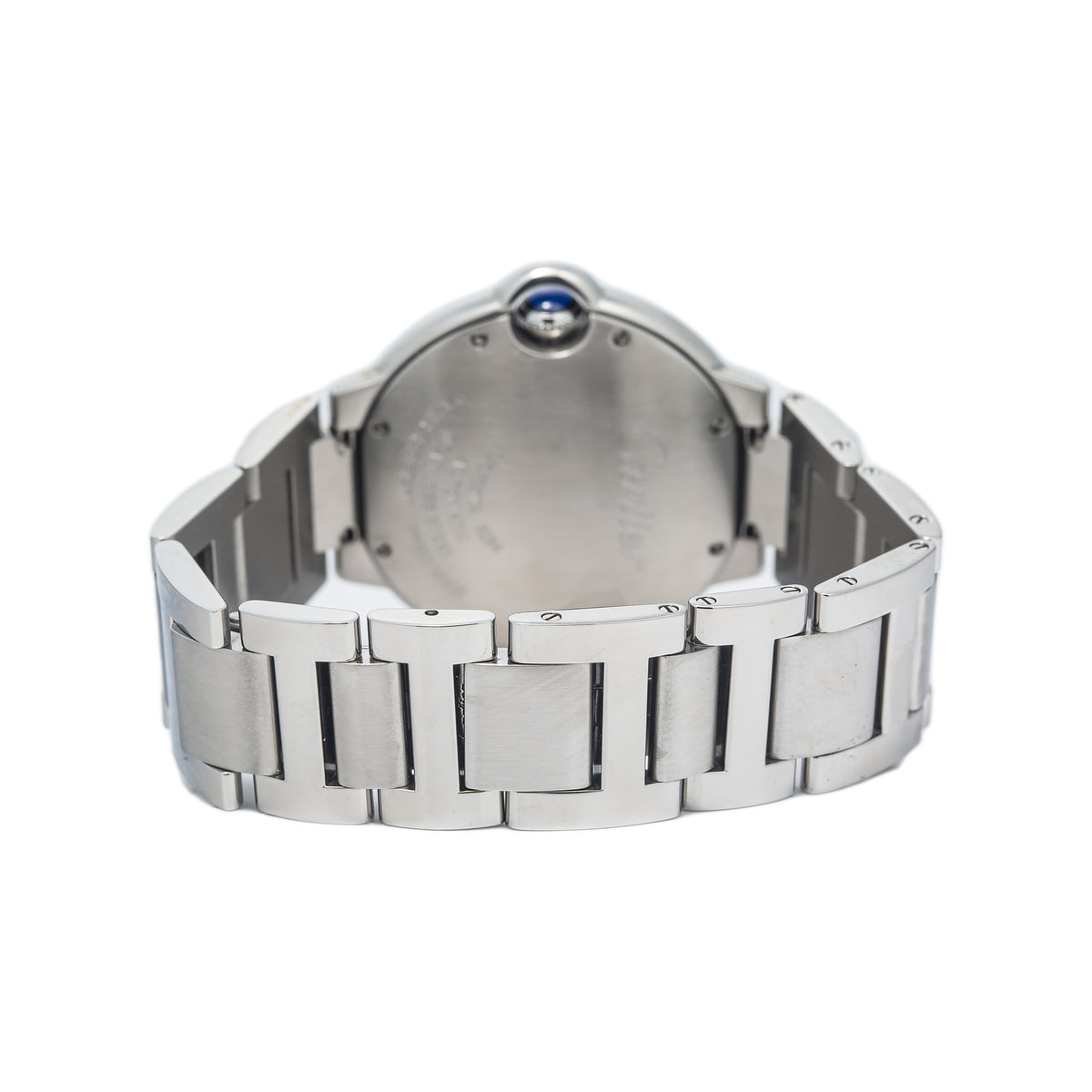 Cartier Ballon Bleu 3284 WE902075 SS Silver Dial Factory Diamond Lady Watch 38mm