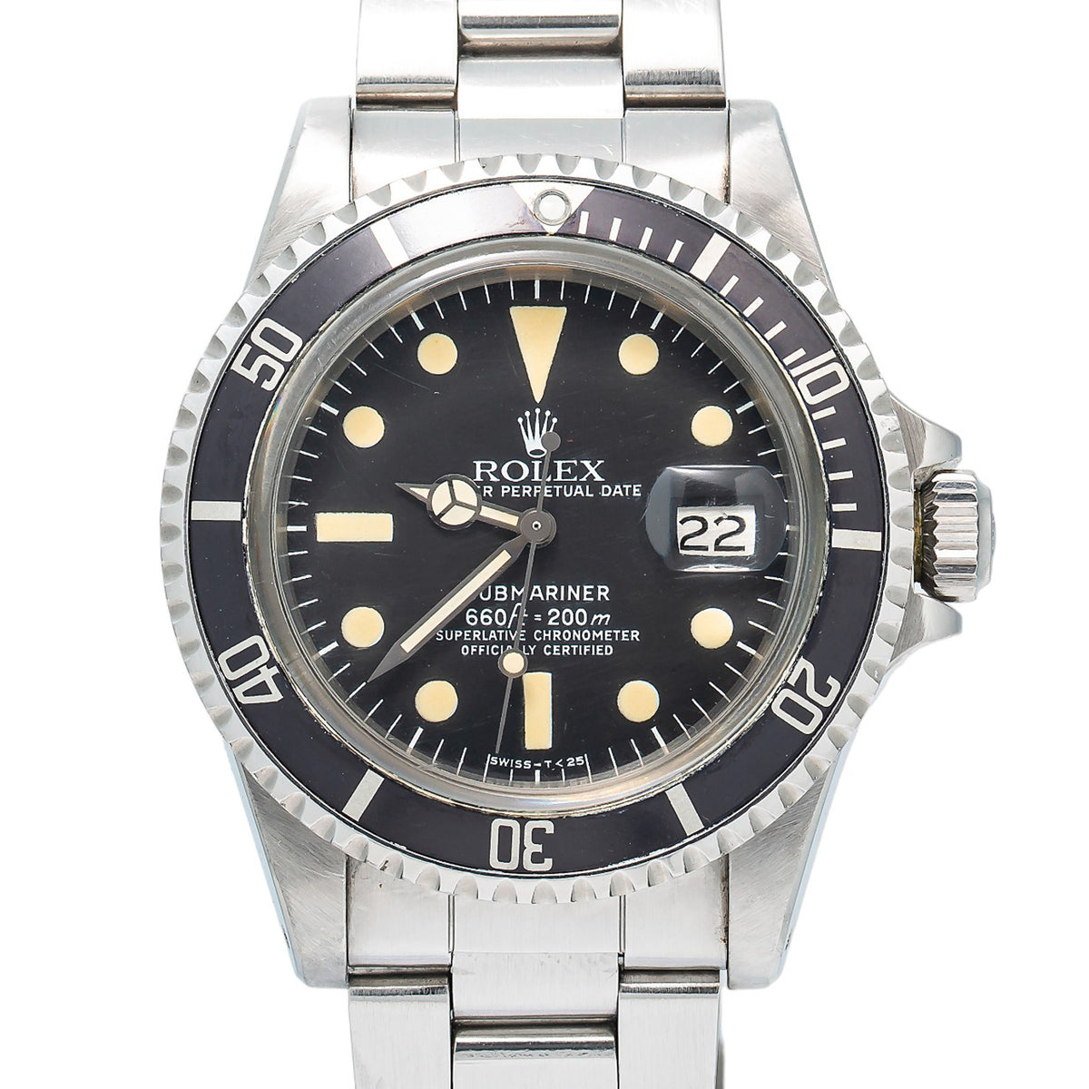 Rolex Submariner 1680 Vintage MINT Patina Matte Dial Automatic Men's Watch 40mm