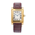 Cartier Tank A Vis Paris 2484D Unpolished 18k Manual Winding Watch 27x39mm
