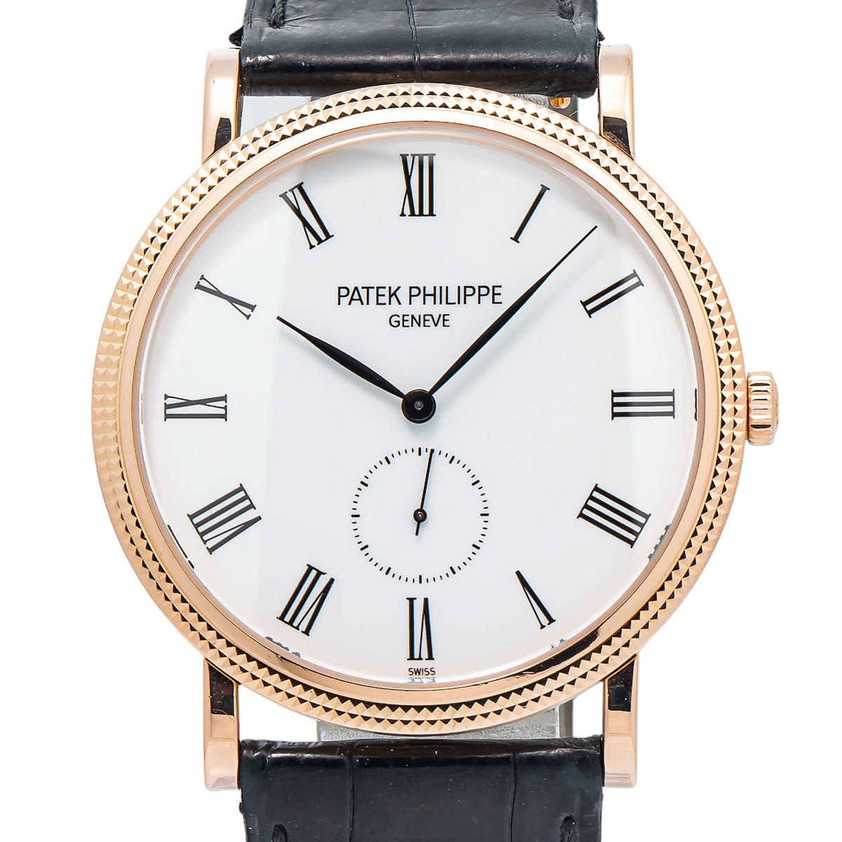 Patek Philippe Calatrava 5119 18k Rose Gold White Dial Manual Watch 36mm