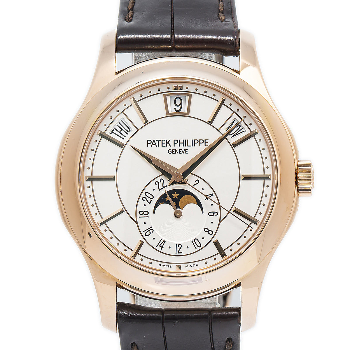 Patek Philippe Annual Calendar 5205R Mint 18k Rose Gold Men's Watch 40mm