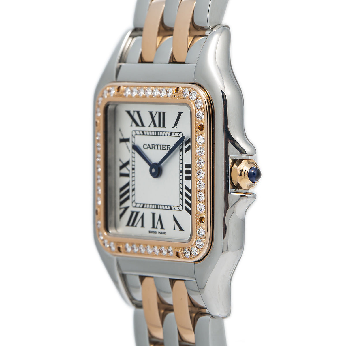 Cartier Panthere 4119 W3PN0007 18k Rose Gold Factory Diamond Quartz Watch 27mm