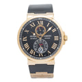 Ulysse Nardin Maxi Marine Chronometer 266-67 18k Rose Gold Men Watch 43mm